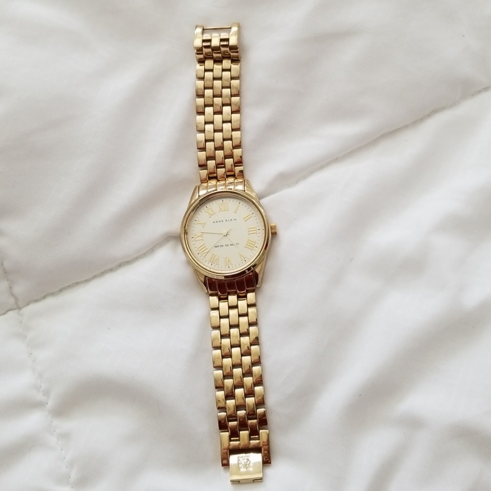 Anne Klein gold in color watch